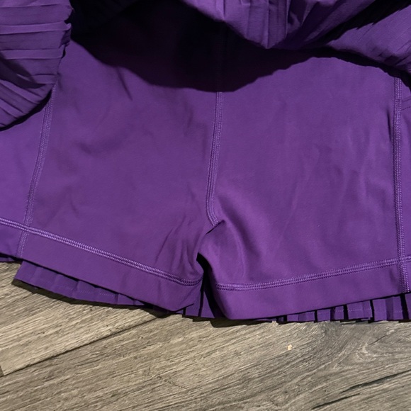 Lulu Purple Pleated Mini Skirt - Women's Skirt - Picture 5 of 5